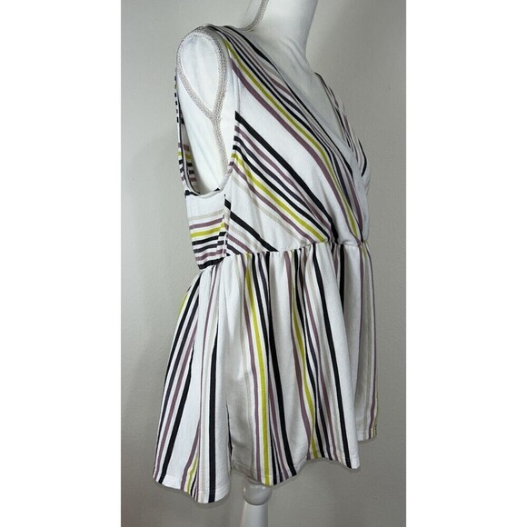 Torrid Plus Size Striped Sleeveless Babydoll Blouse Size 1X (14/16) - Picture 9 of 13